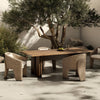 Railay Outdoor Dining Table 96" - Stained Toasted Brown-FSC