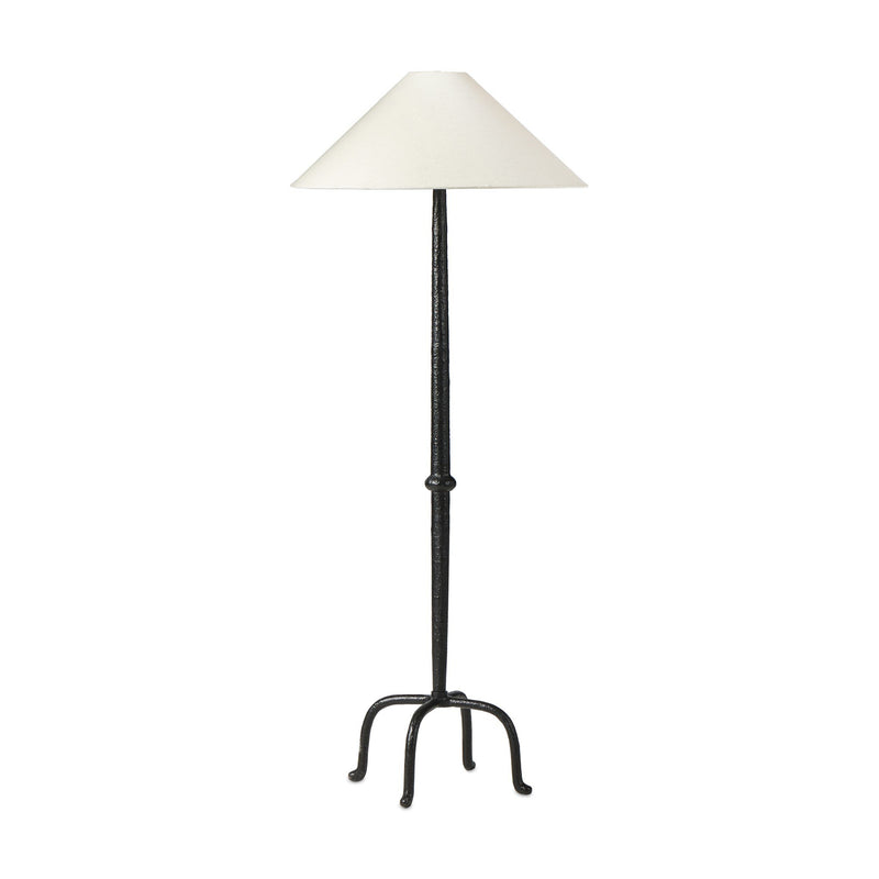 Neville Floor Lamp - Matte Black Cast Aluminum