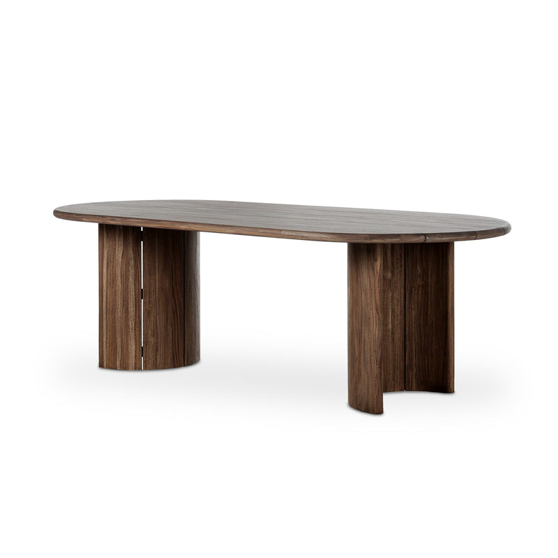 Paden Outdoor Dining Table-94" - Stained Toasted Brown-FSC