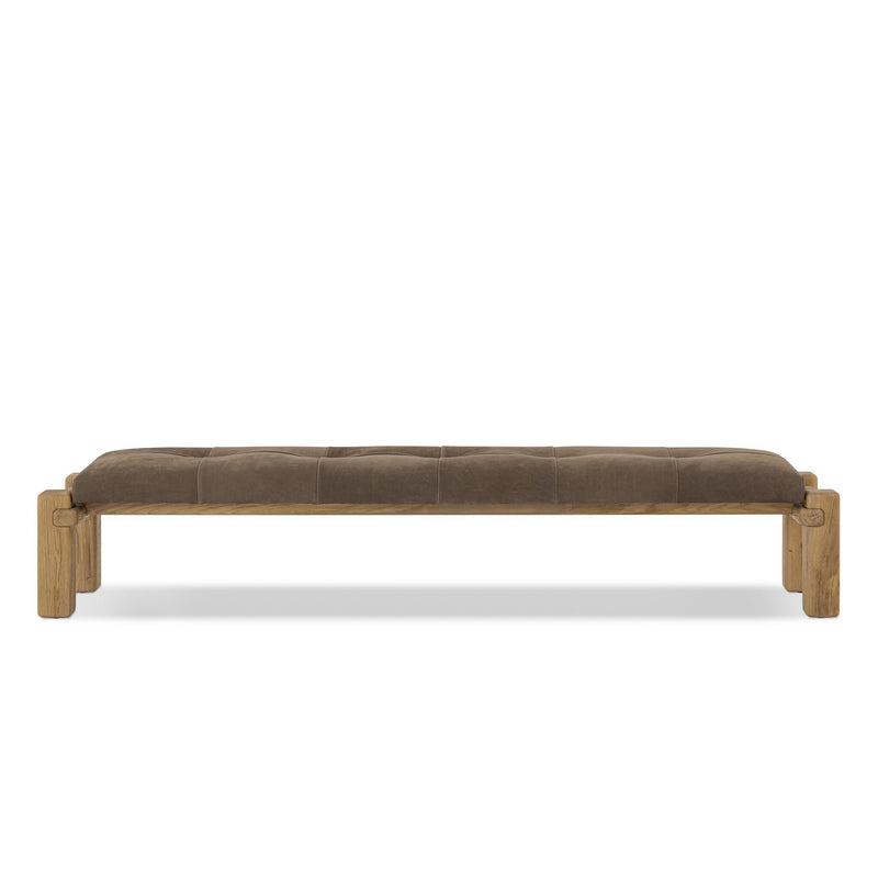 Marcia Accent Bench - Nubuck Cigar