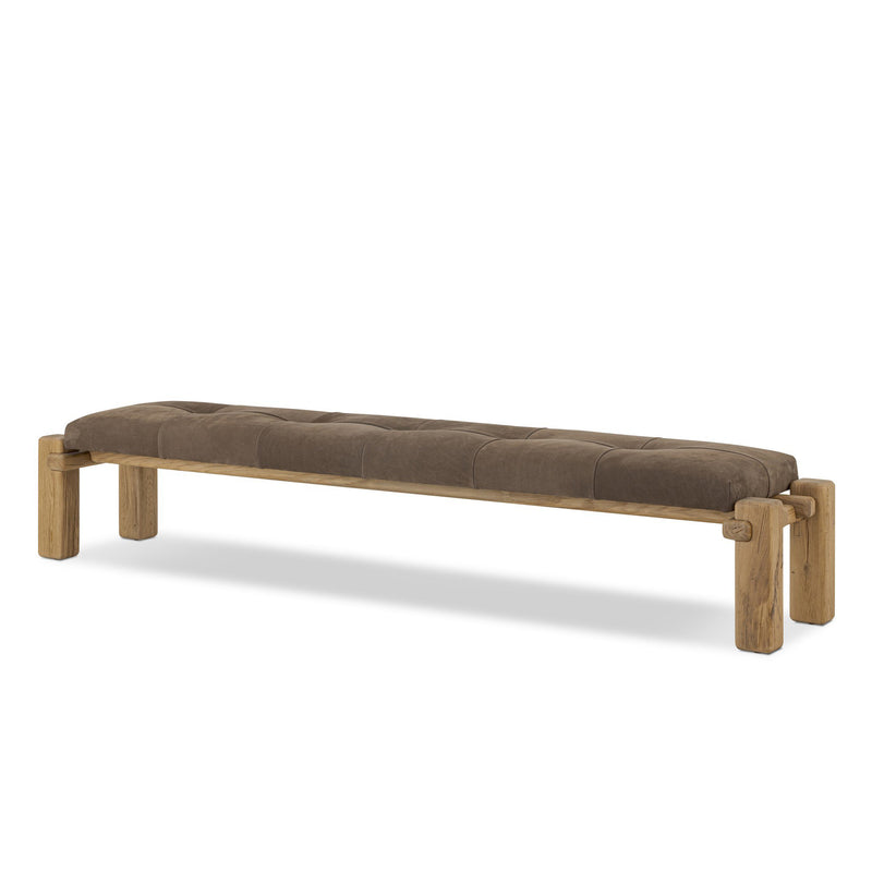 Marcia Accent Bench - Nubuck Cigar