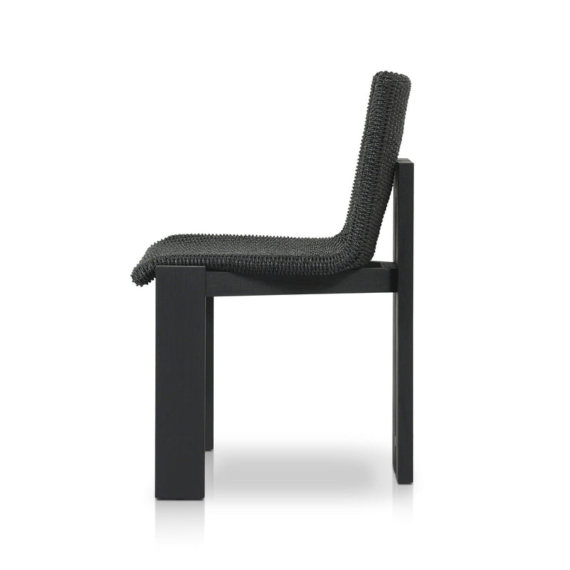 Roxy Outdoor Dining Chair - Faux Black Hyacinth