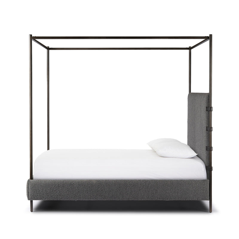 Anderson Canopy Bed - Knoll Charcoal