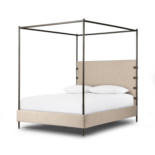 Anderson Canopy Bed - Palm Ecru