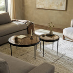 Yoko Nesting Tables - Smoked Brown Cast Glass