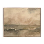 You Said I Am The Sea by Aileen Fitzgerald - Rustic Walnut Floater