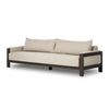 Chapman Outdoor Metal Sofa-106" - Concha Fog