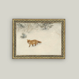 Fox In Winter Framed Art