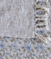 Handloom Cotton Throw w/ Multicolor Block Print
