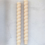 Twisted Taper Candle, Unscented