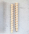Twisted Taper Candle, Unscented