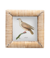 Hand-Carved Photo Frame with Ribbed Pattern