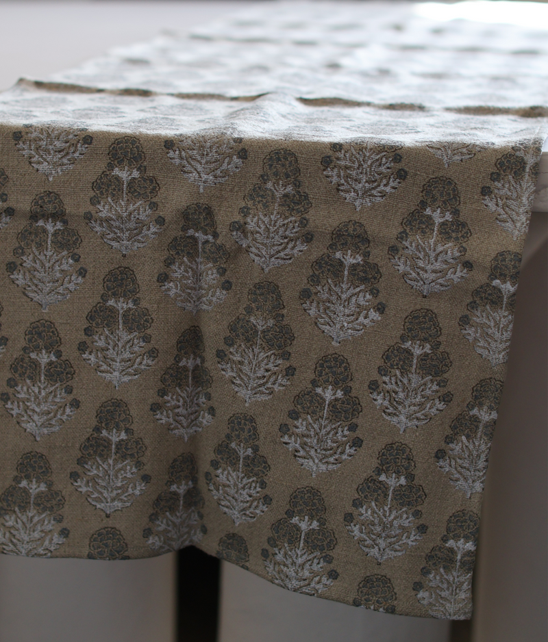 Linen Fabric Table Runner - 16" x 79"