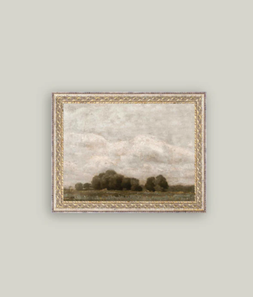 Tree and Cloud Landscape Art Work