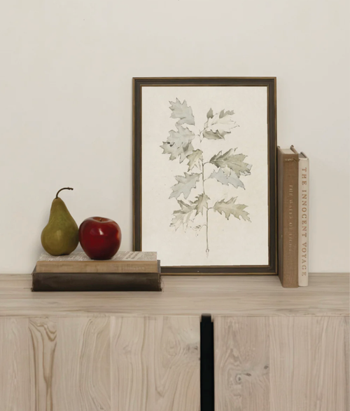 Oak Leaves Framed Art
