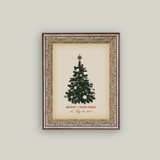 Happy New Year Tree Framed Art