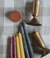 10" Beeswax Taper Candles