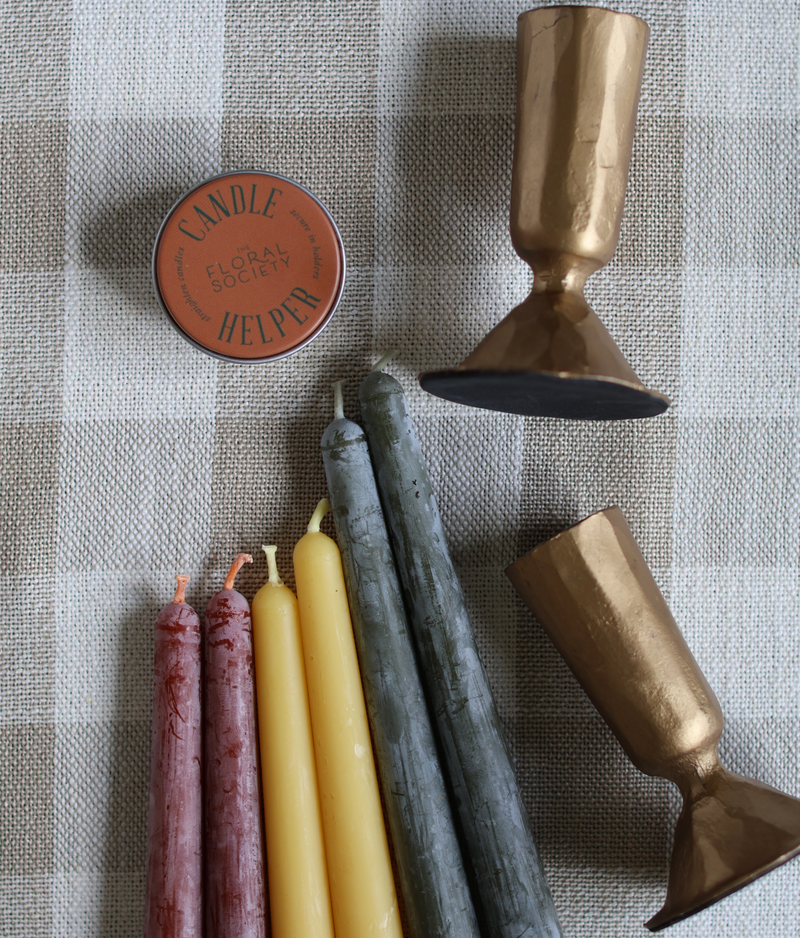 10" Beeswax Taper Candles