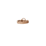 Decorative Braided Bankuan & Rattan Scalloped Tray with Handles