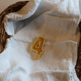 Beeswax Number Candles
