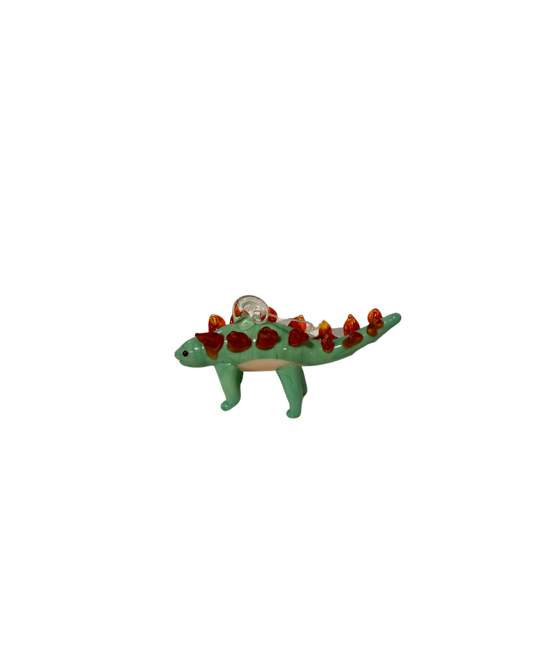 Handmade Glass Dinosaur Ornament