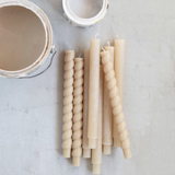 Twisted Taper Candle, Unscented