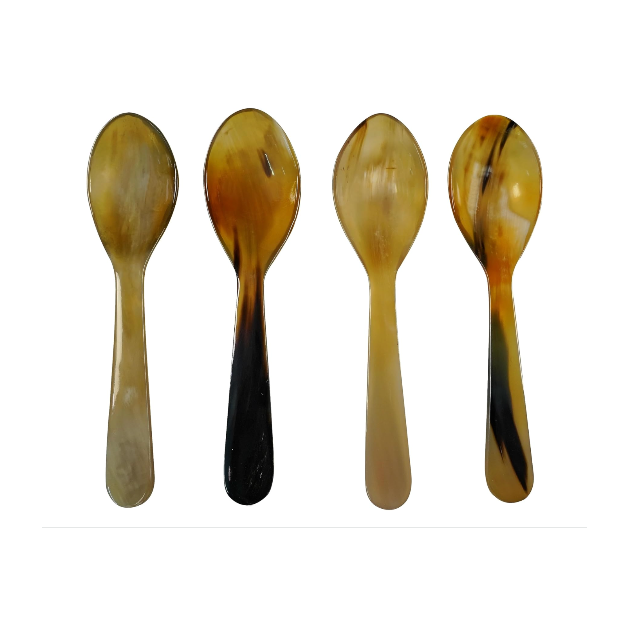 Horn Spoons, Set of 4