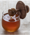 Honey Jar, Teak and Glass - Mini