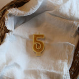 Beeswax Number Candles