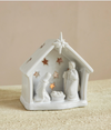 Stoneware Nativity Tealight Holder