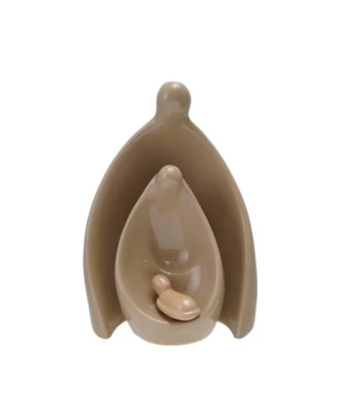 Stoneware Holy Family