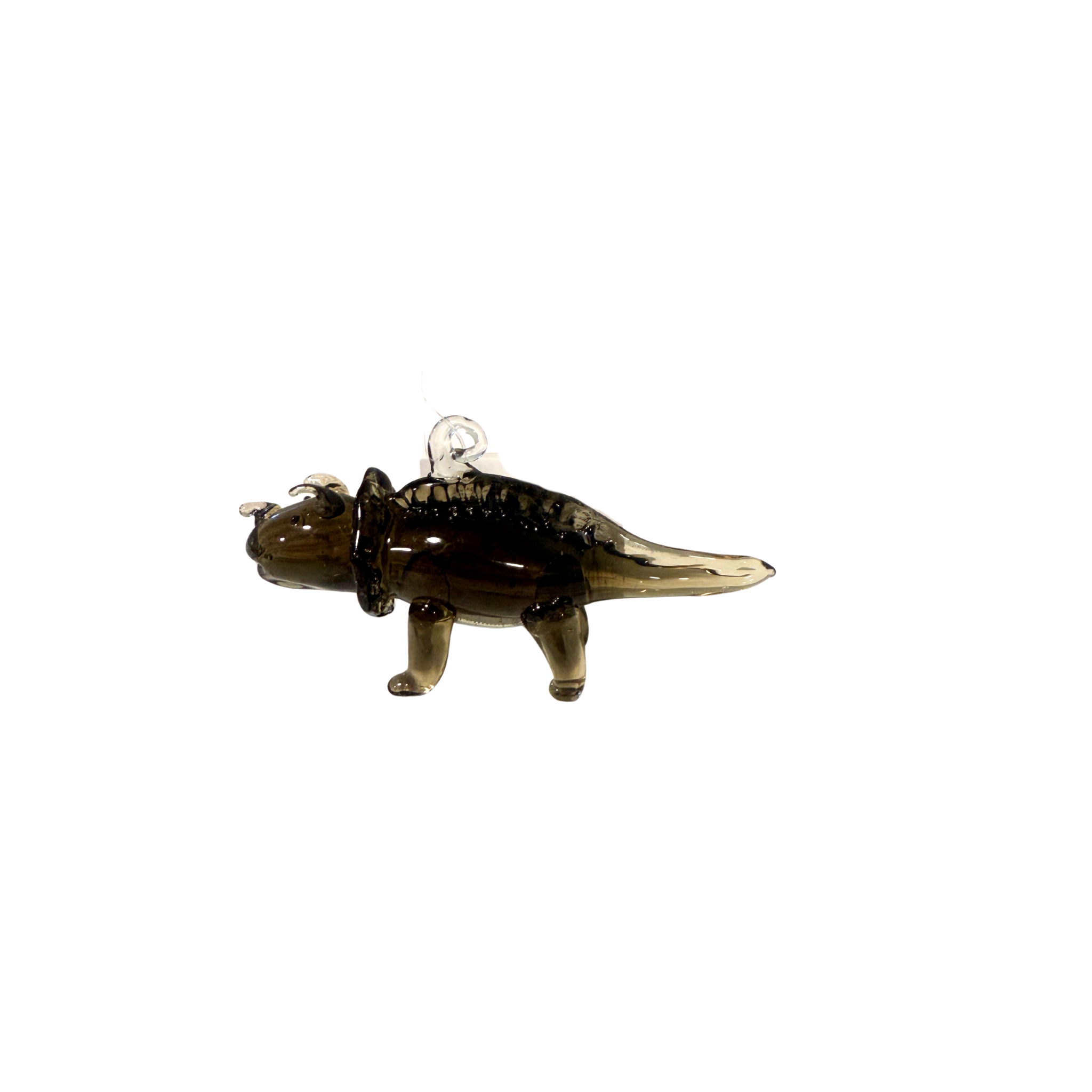 Handmade Glass Dinosaur Ornament