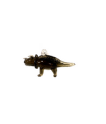 Handmade Glass Dinosaur Ornament