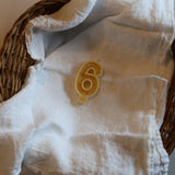Beeswax Number Candles