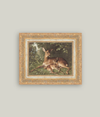 A Doe with Fawn Framed Artwork