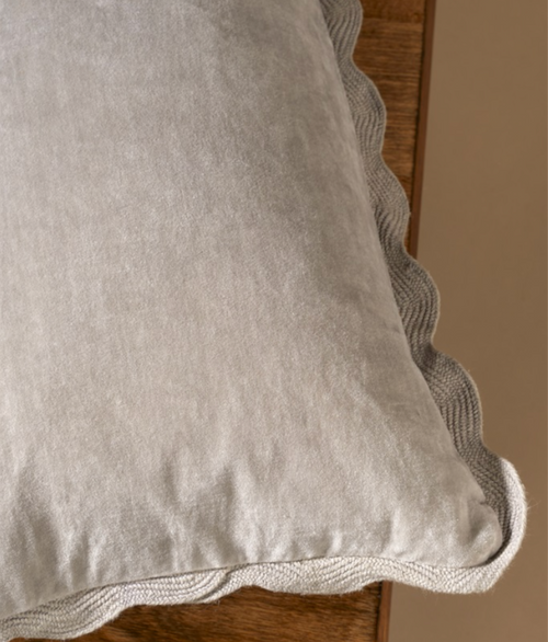 Velvet Scallop Pillow