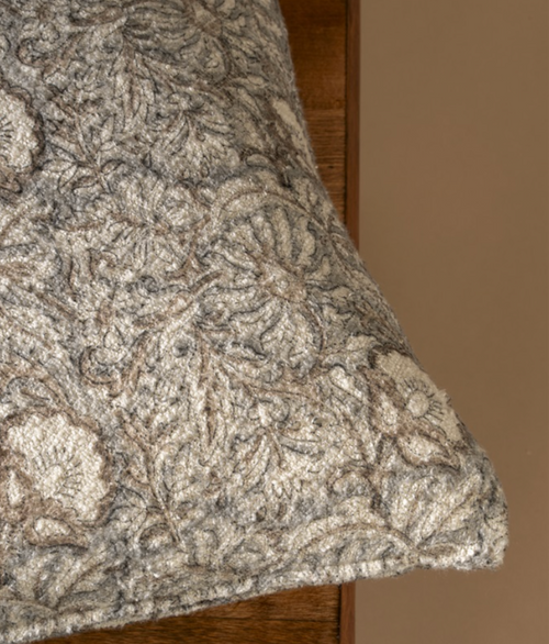 Khari Block Print Boucle Pillow
