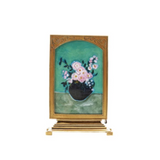 Pewter & Glass Photo Frames with Art (6 Styles)