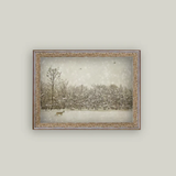 Winter Fawn Framed Art