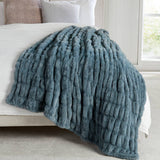 Luxury Heavyweight Ruched Throw Blankets 50" x 60"