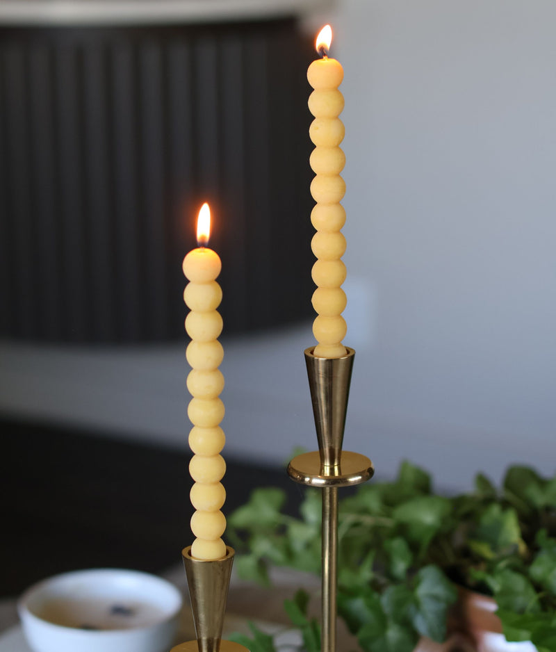 Beeswax Custom Taper Candles-Bubble