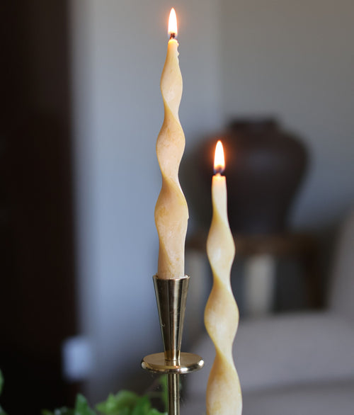 Beeswax Custom Taper Candles-Twist