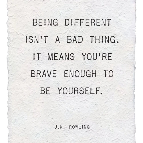 Being Different - Handmade Paper Print