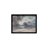 Black Wood Framed Glass Wall Decor
