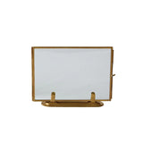 Brass and Glass Horizontal and Vertical Frame