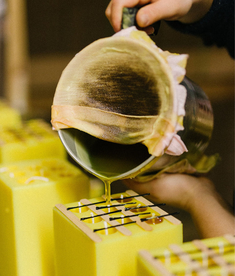 Custom Beeswax Pillar Candle- Tall
