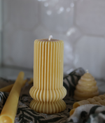 Custom Beeswax Pillar Candle- Tall