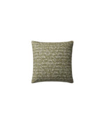 Green / Grey Floral Down Filled Pillow