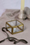 Brass & Glass Display Box w/ Scalloped Edges