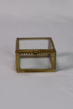 Brass & Glass Display Box w/ Scalloped Edges